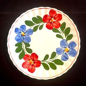Vintage Blue Ridge Southern Potteries Petunia Pattern 9" Dinner Plate